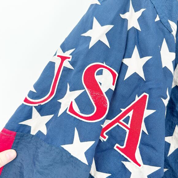 Starter Mens VTG Vintage USA Atlanta 1996 Olympics Full Zip Windbreaker Jacket L - Picture 10 of 12